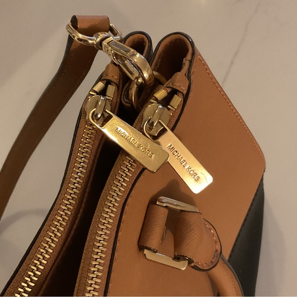 Michael Kors Two Toned Leather Handbag - Picture 7 of 11